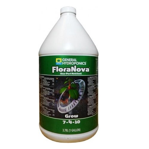 Engrais GHE Flora-Nova Grow 473 Ml - Naturel Pour Culture Intérieur/extérieur, Tomates, Concombres, Piments